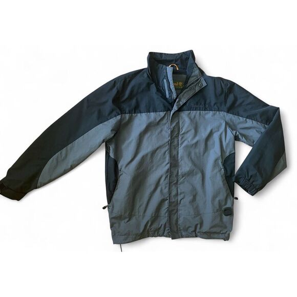 Timberland Men’s Waterproof Black/Grey Zipper Mesh lining Utility Jacket S - Picture 1 of 8